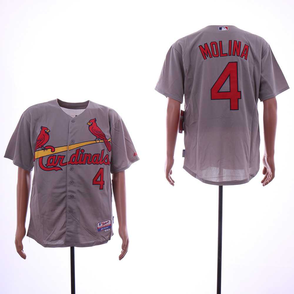 Cardinals 4 Yadier Molina Gray Flexbase Jersey Sguo,We sell and wholesale Cardinals 4 Yadier Molina Gray Flexbase Jersey Sguo on line form chian!